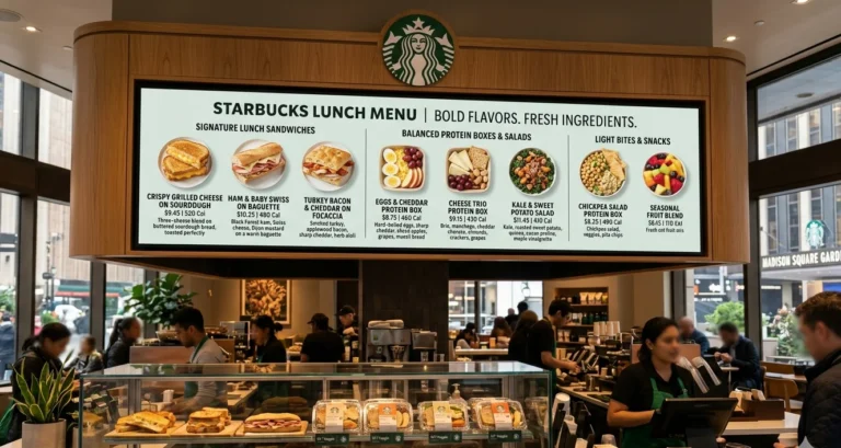 starbucks lunch menu