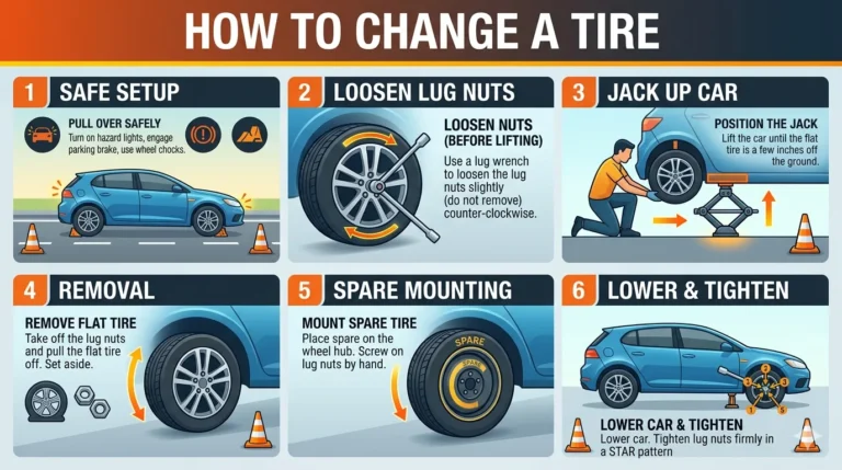 how to change a tire