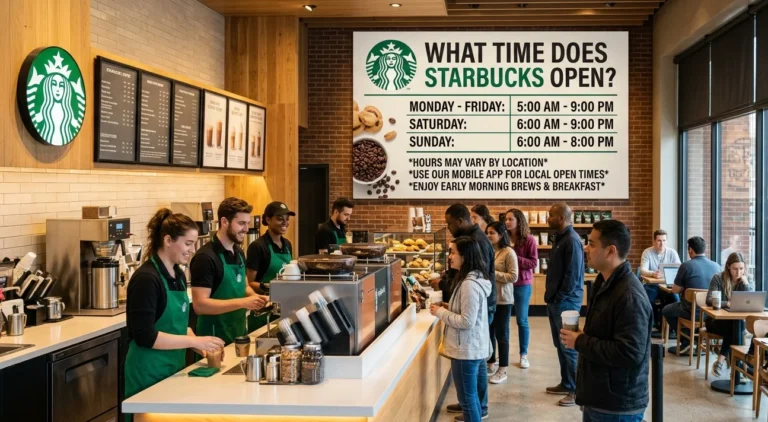 what time does starbucks open