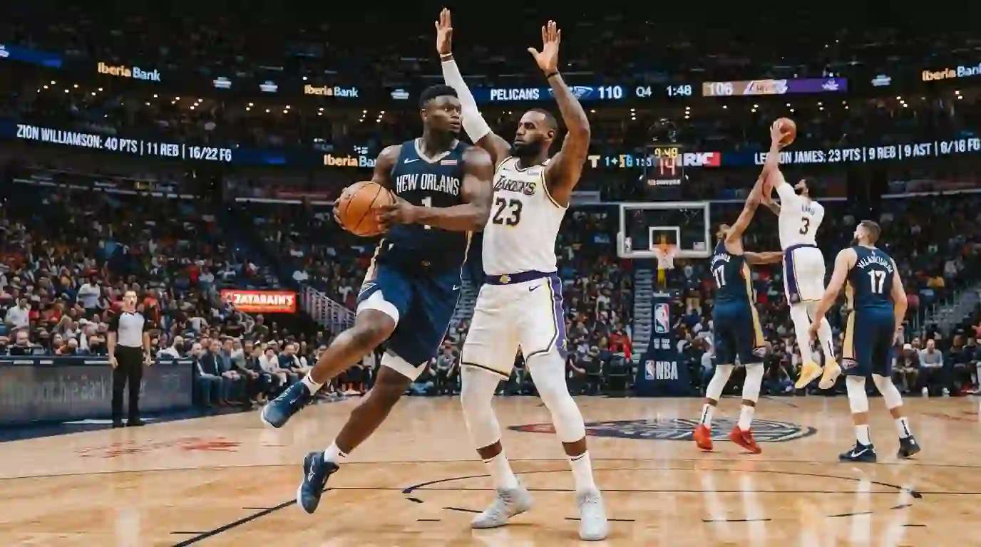 new orleans pelicans vs lakers match player stats