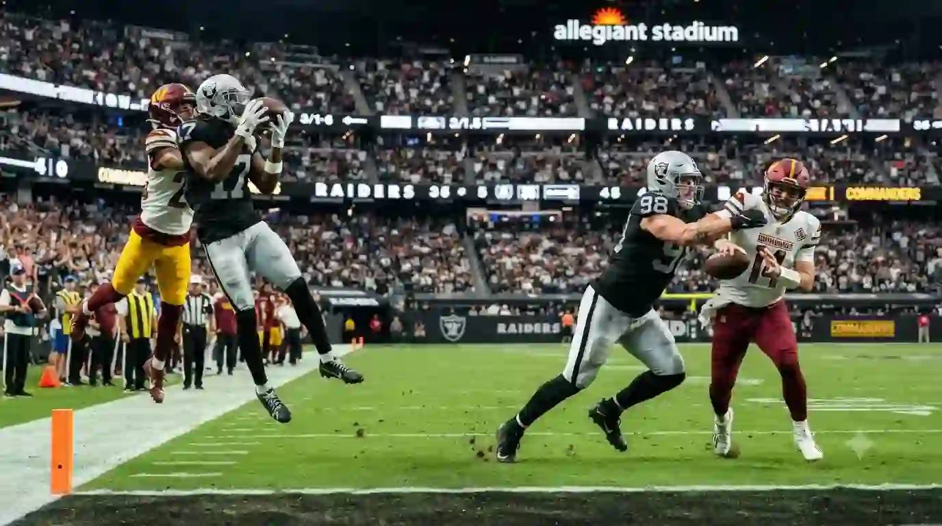 Las Vegas Raiders vs Washington Commanders Match Player