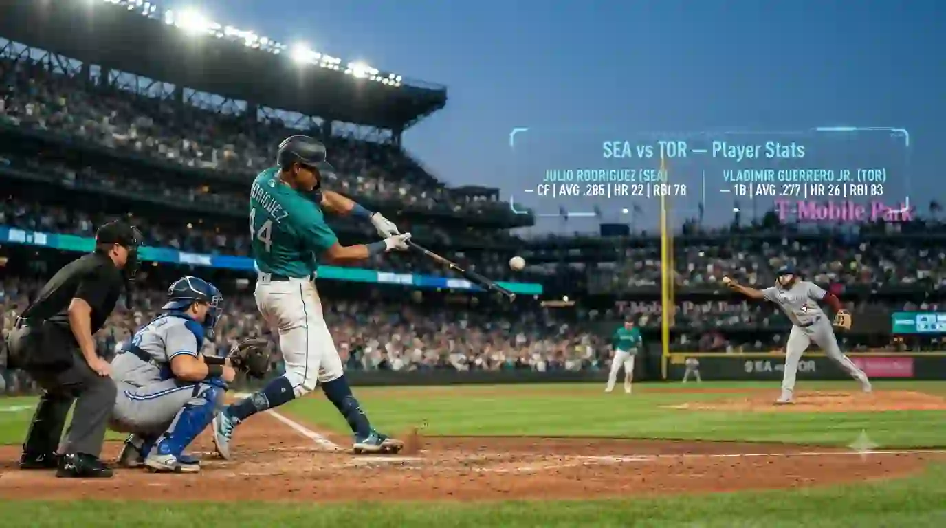 seattle mariners vs toronto blue jays match player stats