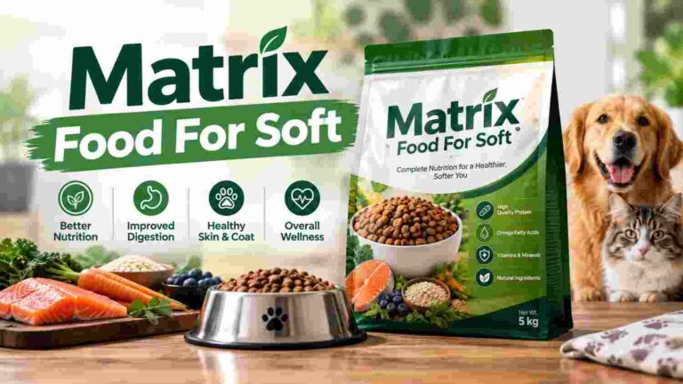 Matrix Food For Soft pet food package with dog and cat